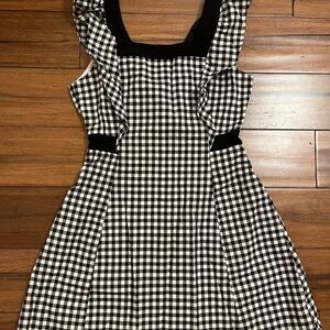 Black and White Gingham Dress